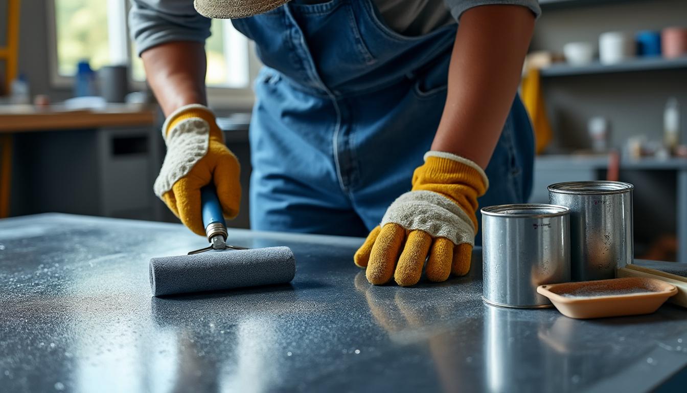 découvrez notre guide pratique pour appliquer la peinture martelée de manière simple et efficace, et apportez une finition texturée unique à vos surfaces.