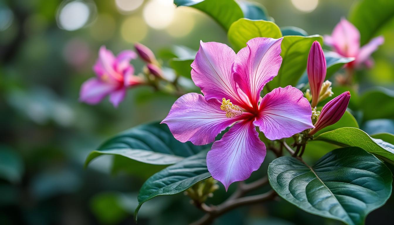 découvrez le bauhinia grandiflora, un arbre ornemental aux fleurs grandes et élégantes, idéal pour apporter couleur et charme à votre jardin.